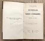 JUSTICE, JEAN. - Dictionnaire des Marques & Monogrammes de la Faïence de Delft.
