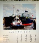Iskes - Collectie van 11 grote Iskes sleepvaart kalenders groot formaat