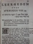 Jacobus de Groot - Verzameling van Leer-redenen, over verscheidene wigtige stoffen der H. Schriftuur