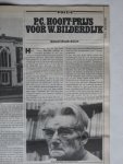 Büch, Boudewijn - P.C.Hooftprijs voor W.Bilderdijk