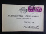  - Oude briefkaart 1928, Internationaal Antiquariaat Hertzberger, nr 5