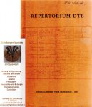 Wijnaendts van Resandt, W.; bew. J. G. J. van Booma - Repertorium DTB. Globaal overzicht van de Nederlandse doop-, trouw- en begraafregisters e.d. van voor de invoering van de burgerlijke stand. Concise repertory of Dutch parish registers etc. Globalübersicht der Niederländischen Kirchenbücher