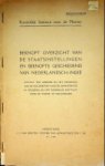 Kregten, J.G. van - Beknopt overzicht van de staatsinstellingen en beknopte geschiedenis van Nederlandsch-Indie Dienstgeheim Koninklijk Instituut voor de Marine