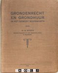 Dr. B. Ockers - Grondenrecht en grondhuur in het gewest Soerakarta