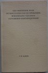 Albers Frans Hendrik - Een onderzoek naar de resultaten van de operatieve behandeling van enige aangeboren hartafwijkingen Proefschrift  5 november 1952 met losblad met stellingen
