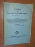 Glockner, Hermann; Larenz, Karl - Zeitschrift fuer Deutsche Kulturphilosophie. Band 7 Heft 2
