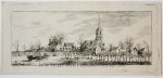 Legros, Salvator (1754-1834) - Original etching/ets: Landscape with a view on a village, ca 1788/Landschap met dorp.