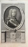 Philips, Jan Caspar. - Original print, 1735 I Portret van Augustus III (1696-1763), koning van Polen, keurvorst van Saxen, enz. door Jan Caspar Philips.