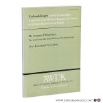 Verrycken Koenraad. - De vroegere Philoponus. Een studie van het Alexandrijnse Neoplatonisme.