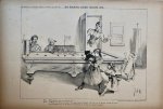 Braakensiek, Johan (1858-1940) - [Original lithograph/lithografie by Johan Braakensiek] Als kinderen zonder toezicht zijn, 12 April 1891, 1 pp.