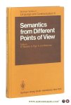 Bäuerle, R. / U. Egli / A. Von Stechow (eds.). - Semantics from Different Points of View. With 15 figures.