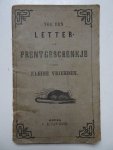 N.n.. - Nog een letter. Prentgeschenkje voor kleine vrienden. N.n.. - Nog een letter. Prentgeschenkje voor kleine vrienden.