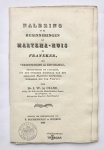 Crane, J. W. de - [Friesland, Workum 1839] Nalezing op de herinneringen van Martena-huis te Franeker, met verbeteringen en bijvoegsels, betreffende de familien, uit den tweeden hoofdtak van het geslacht Martena gesproten, bijzonder die van Vervou; H. Brandenbur...