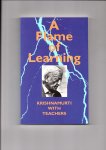 Krishnamurti, J. - A flame of learning