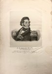 Waanders, F.B. - [Antique print, lithography, 1833] Portraits of marine officer Jan Coenraad Koopman (1790-1855), with 6 separate text pages about his life, published 1833, 7 pp.