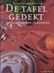 Heijnsbergen-Dokter, Ans van - De tafel gedekt. Serviesontwerpen sjabloneren