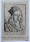 Cornelis van Noorde (1731-1795) after Izaak Vogelensanck (1688-1753) - Antique print, etching | Portrait of painter Izaak Vogelesanck, published 1754, 1 p.
