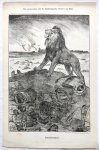 Braakensiek, Johan (1858-1940) - [Original lithograph/lithografie by Johan Braakensiek] De verovering van de Badoengsche Poeri's op Bali, 30 September 1906, 1 pp.