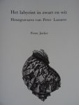Jonker, Pieter - Het labyrint in zwart en wit. - Houtgravures van Peter Lazarov