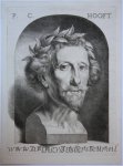 Johannes Lutma II (1624-1685) - [Antique print, engraving] Writer P.C. HOOFT ALTER TACITUS, published ca. 1681.