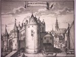 after Caspar Commelin (1636-1693) - [Antique print, etching] Oude St. Antonis Poort in Amsterdam, published ca. 1726.