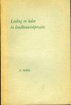 ABMA, E. - Leiding en leden in landbouwcoöperaties. Democracy in Dutch Farmers' Co-operatives. With a summary in English. (Proefschrift met stellingen)