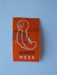 - BOEKENWEEK - prachtige sticker/flyertje/zegel BOEKENWEEK 30 oktober t/m 11 November 1965