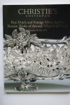 Christie's - Fine Dutch and Foreign Silver, Judaica, Russian Works of Art and Objects de Vertu