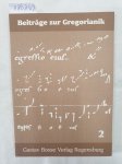 Agustoni, Luigi und Rupert Fischer (Hrsg.): - Beiträge zur Gregorianik : Forschung und Praxis : Band 2 : (neuwertiges Exemplar) :
