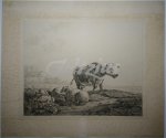 SCHUTZE VAN HOUTEN, GODFRIED, - Landscape with cow and two resting sheep