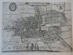 Lodovico Guicciardini (1521-1589) - [Cartography, antique print, etching] GRAVEN HAGE, 'T HOF VAN HOLLAT (Hof van Holland, The Hague/Den Haag), published 1612 or 1648.
