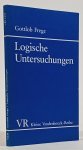 FREGE, G. - Logische Untersuchungen. Herausgegeben und eingeleitet von G. Patzig.