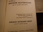 Div. Componisten - Deutsche Klaviermusik des 17. und 18. Jahrhunderts - Band I  // Band II  //  Band III  //  Band IV  //  Band V  //  Band VI
