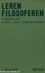 BOUCKAERT, L. - Leren filosoferen, in dialoog met K. Marx, I.Illich, L.Dupré & E.Levinas.