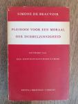Beauvoir, Simone de - Pleidooi voor een moraal der dubbelzinnigheid