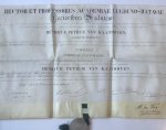  - [Charter on parchment with seal 1856, LEIDEN] Doctors-bul voor Henricus Petrus van Kaathoven, rechten, Leiden 25-6-1856. Charter op perkament met zegel in zilverdoosje.