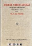 Th. A. Du Mosch - Boekoe Soerat-Soerat / Brievenboek