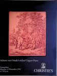 Christie's Amsterdam - Adriaen van Ostade's etched Copper Plates