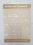 Agustoni, Luigi, Christian Dostal und Rupert Fischer (Hrsg.): - Beiträge zur Gregorianik : Forschung und Praxis : Band 37 :
