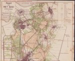AW Stork - Kaart van het Gooi en omstreken (  Bussum en Hilversum)