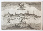 Lodovico Guicciardini (1521-1589) - [Antique print, engraving] Nimmegen (Nijmegen), published ca. 1617.