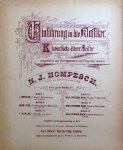Bach, Wilhelm Friedemann: - 10 leichte 2st. Klavierstücke (Einführung in die Klassiker : klavierstücke älterer Meister ausgewählt... von N.J. Hompesch; Band IV.)