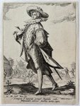 Jacob de Gheyn II (1565-1629), after Hendrick Goltzius (1558-1617), published by Willem Koning (fl. 1700-1721) - Antique print, engraving | Treasurer (Officers and Soldiers: 10) / Schatmeester, published ca. 1700, 1 p.