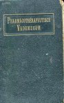 Pinkhof, Dr.H. en P. van der Wielen - PHARMACOTHERAPEUTISCH VADEMECUM - Opgave der meest gebruikelijke geneesmiddelen met vermelding van samenstelling en aanwending