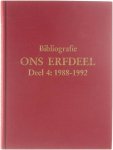 Wim Trommelmans - Bibliografie Ons Erfdeel Deel 4: 1988-1992