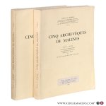 Clercq, Charles de. - Cinq archevêques de Malines. Tome I: 1683–1759. Humbert-Guillaume de Precipiano Thomas-Philippe d’Alsace et la liquidation du jansénisme. Tome II: 1759–1815. Jean-Henri de Franckenberg Jean-Armand de Roquelaure Domnique de Pradt et Les loi...