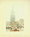 Holland-America Line - Menu Card ss Noordam 1954 Groningen