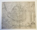 Frans Hogenberg (1535-1590) - [Antique print; carthography, oude prent Enkhuizen] Enckhusa, published ca. 1581-1616.