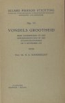 Donkersloot, N.A. - Vondels grootheid. Donkersloot, N.A. - Vondels grootheid.