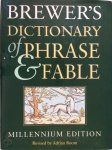Adrian Room 29633 - Brewer's dictionary of phrase & fable Millennium edition